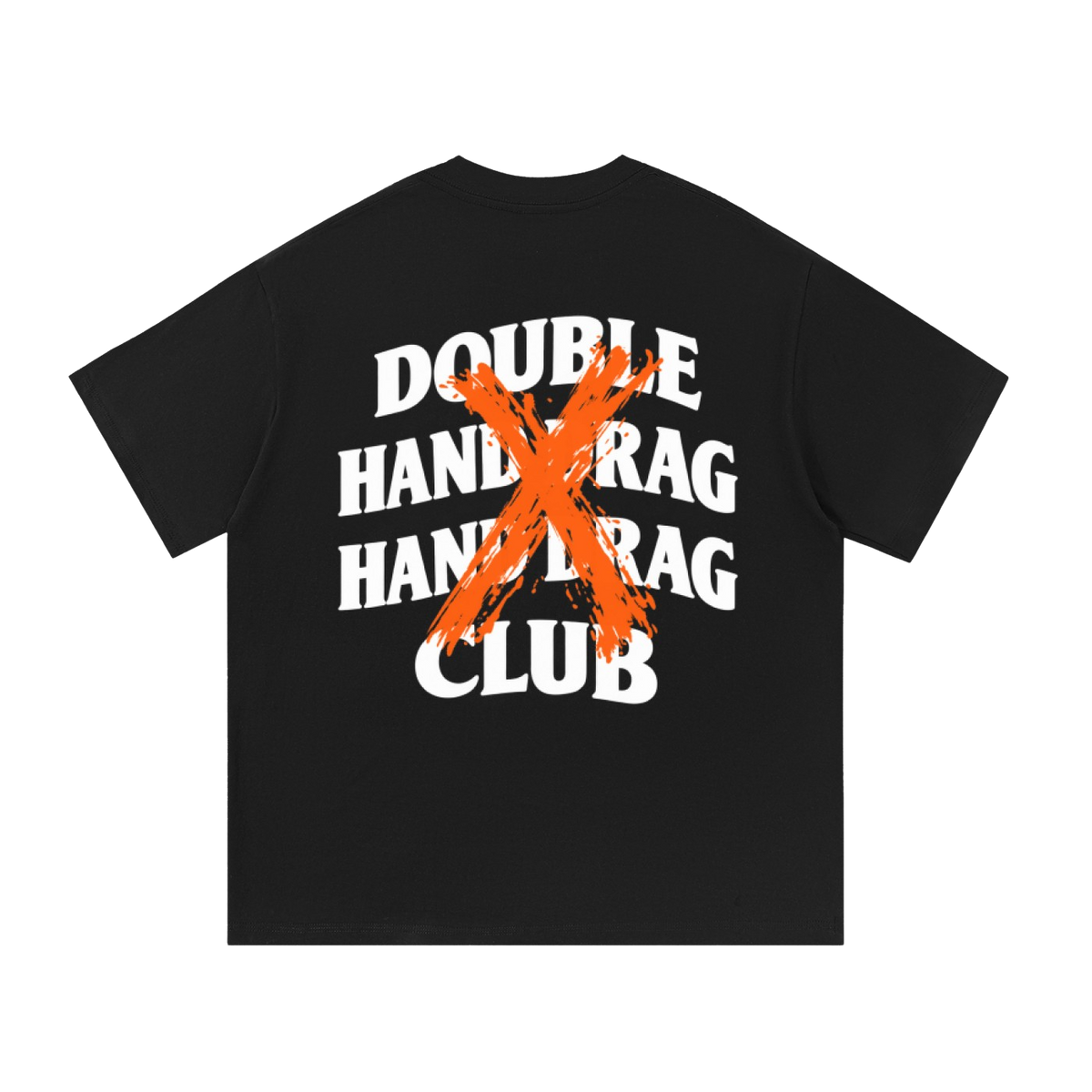 ORANGE DOUBLE HAND DRAG HAND DRAG CLUB TEE