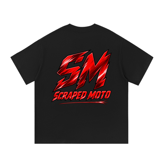 SCRAPED MOTO ESSENTIAL TEE