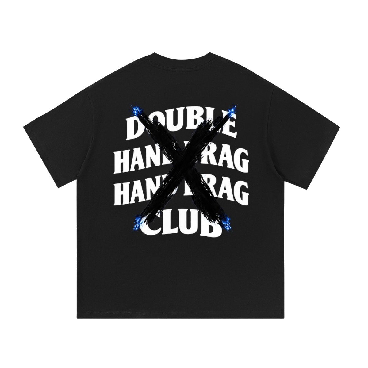 BLUE DOUBLE HAND DRAG HAND DRAG CLUB TEE
